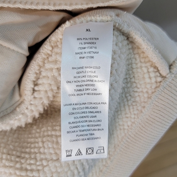 Legacy Copper & Oak NWOT Soft Cream Button-Up Sweater Jacket - WOMEN'S SIZE XL - Picture 11 of 11